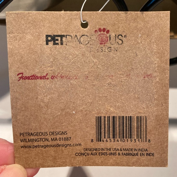 Metal Scroll Pet Dining Set in Stainless Steel - Picture 8 of 8